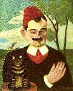 Henri Rousseau portratt av pierre loti painting